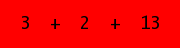 enter the sum of these 3 numbers