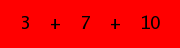 enter the sum of these 3 numbers